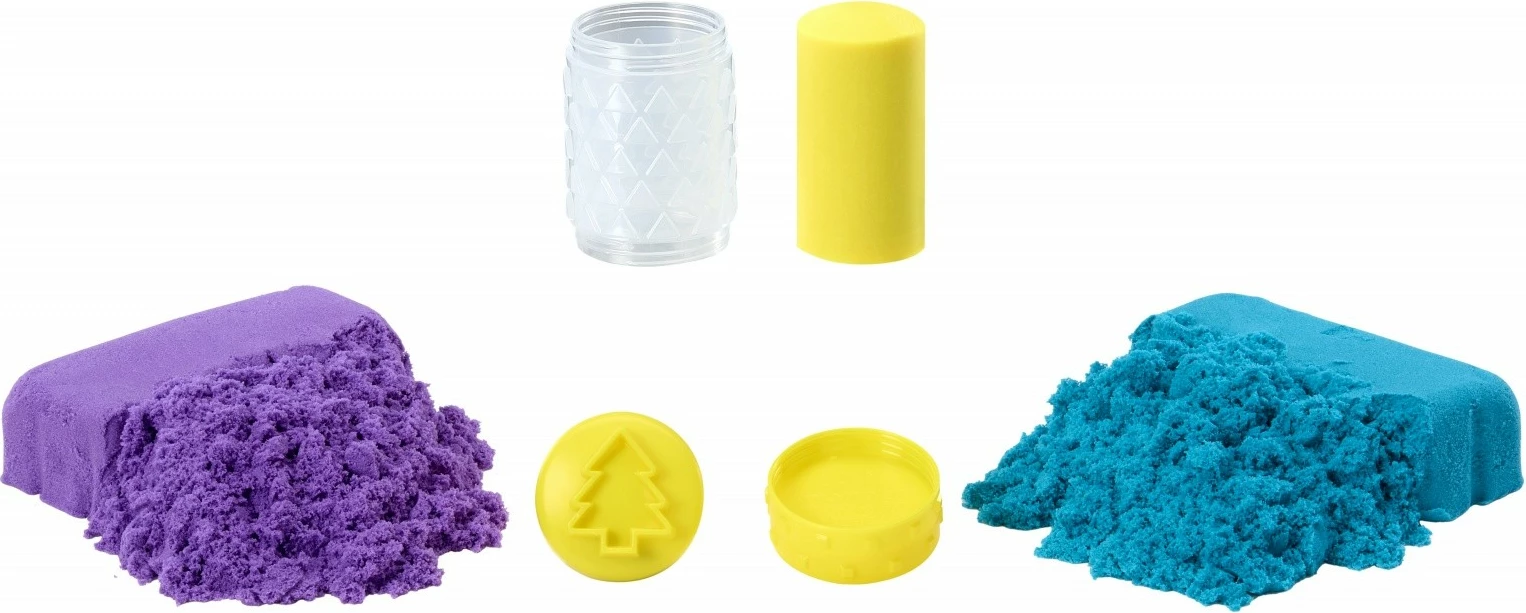 Set kinetičnega peska Wonder Factory Never Dry MGA 544913-EUC/553328, vijolično/turkizen