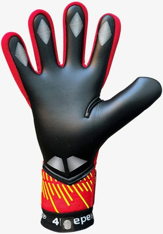 Dres za vratarja za otroke, 4keepers, rdeče- rumene