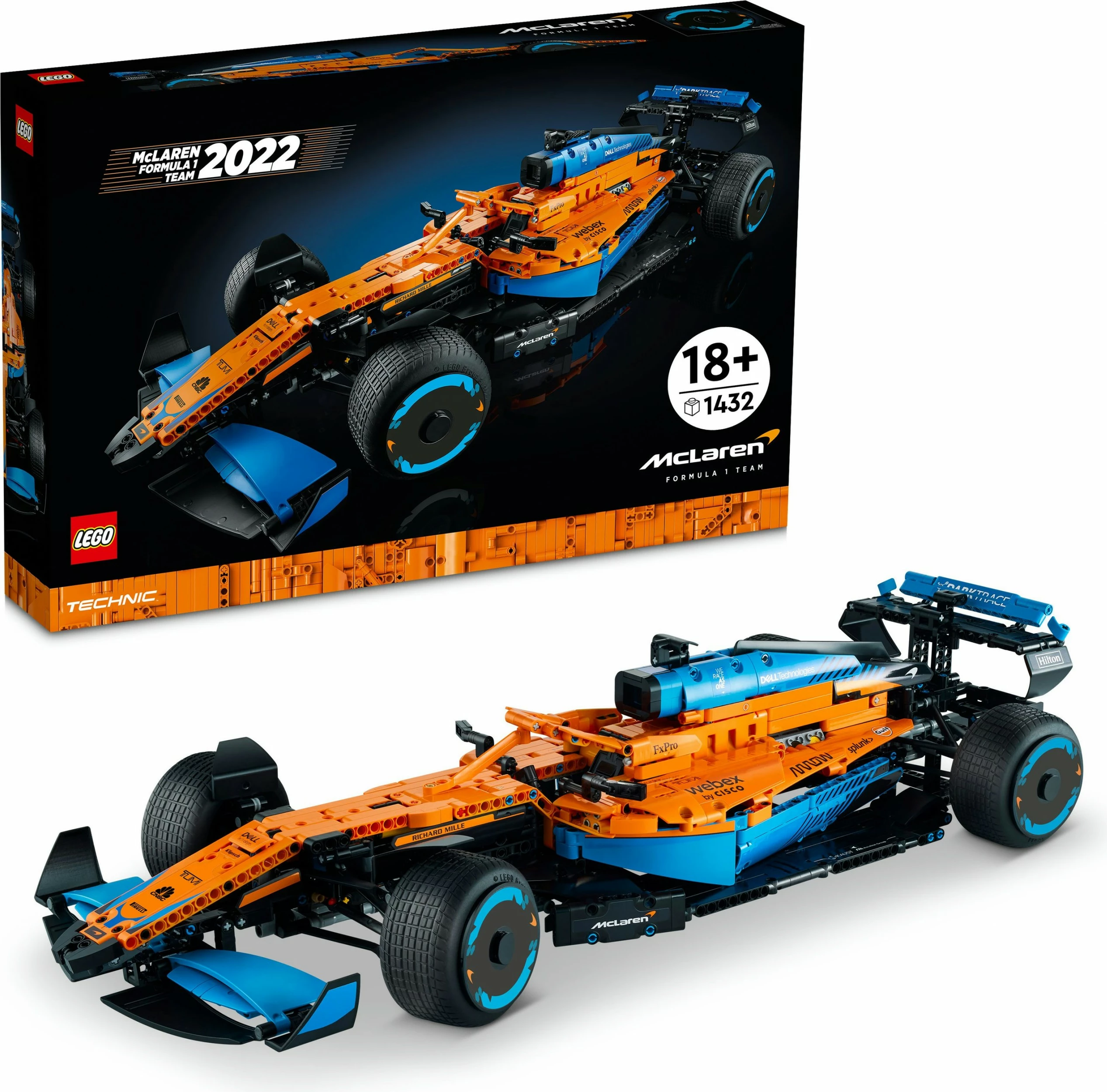 Detajni gradbeni komplet McLaren Formula 1 LEGO Technic, 1434 kosov, večbarven