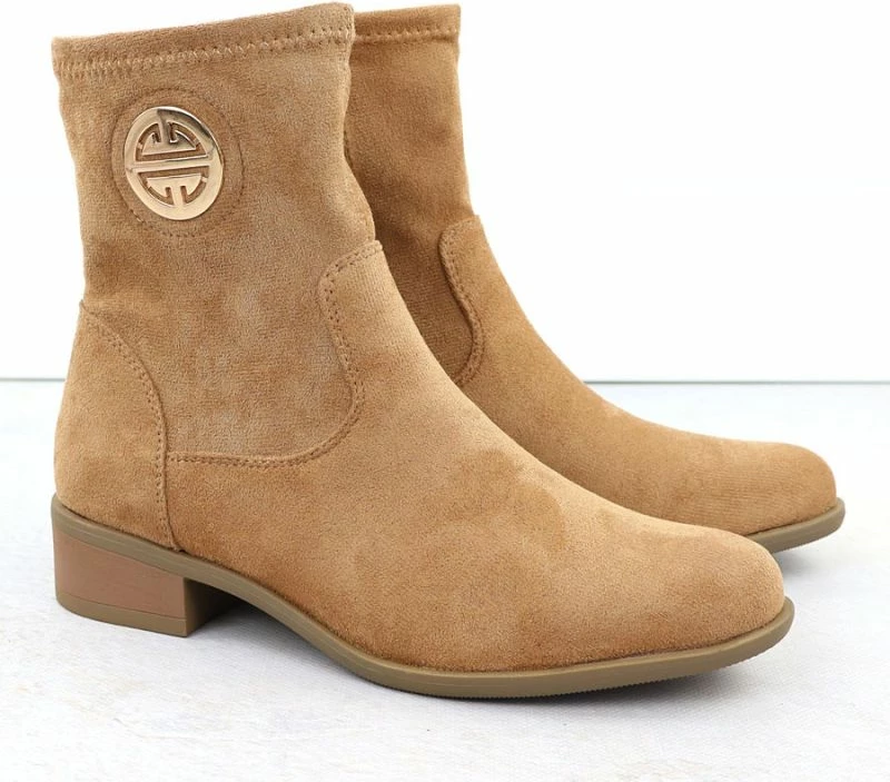 Kratki škornji za ženske Jezzi, rjavi