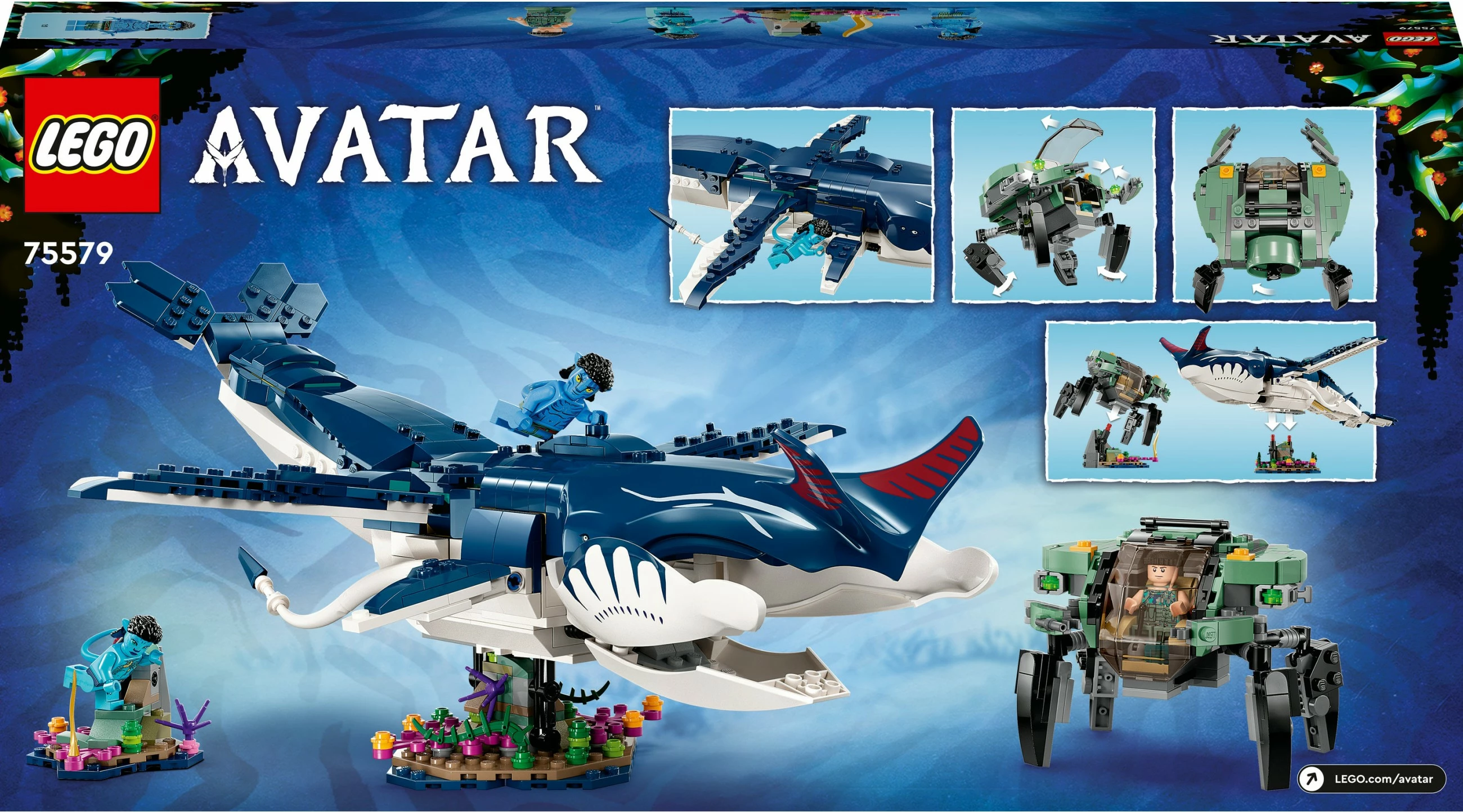 Set gradnje Avatar Payakan the Tulkun & Crabsuit, 761 kosov, večbarven