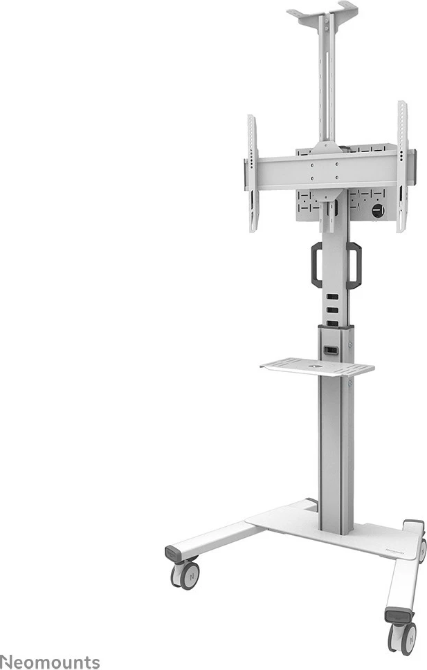 Prenosni voziček za TV, Neomounts Newstar FL50S-825WH1, za zaslone 37–75 inčev, nastavljiva višina, bela