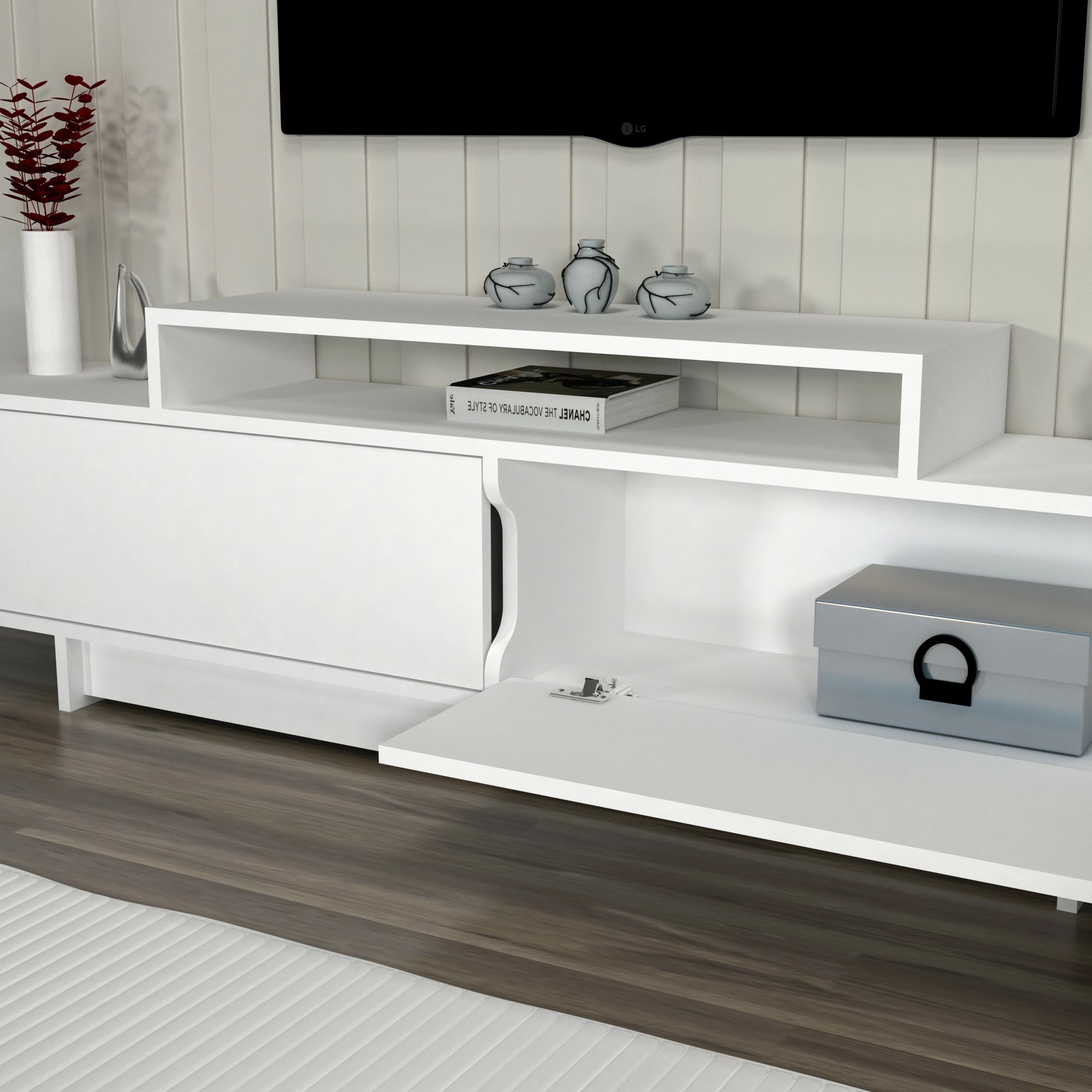 Komoda za TV Grasyas Hanah Home, bela