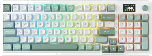 Mehanska tipkovnica Redragon Galatin Pro K719WG-RGB-PRO, 96%, RGB, brezžično/žično, bela