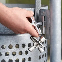 Multifunkcijski ključ Knipex 00 11 01, inox, 10 profilov, 2 križa, 1 ključ