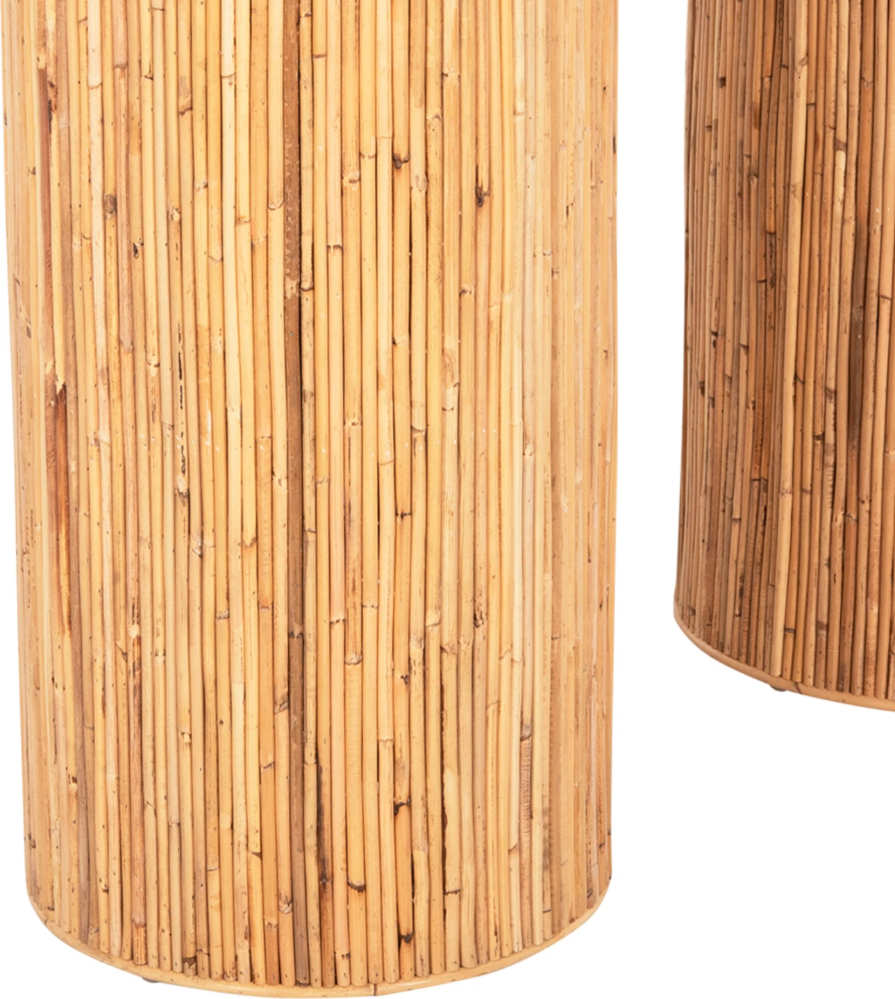 Konzola v ovalni obliki GATSBY FH9871 naravni ratan v naravni barvi 110x45x74,5H cm