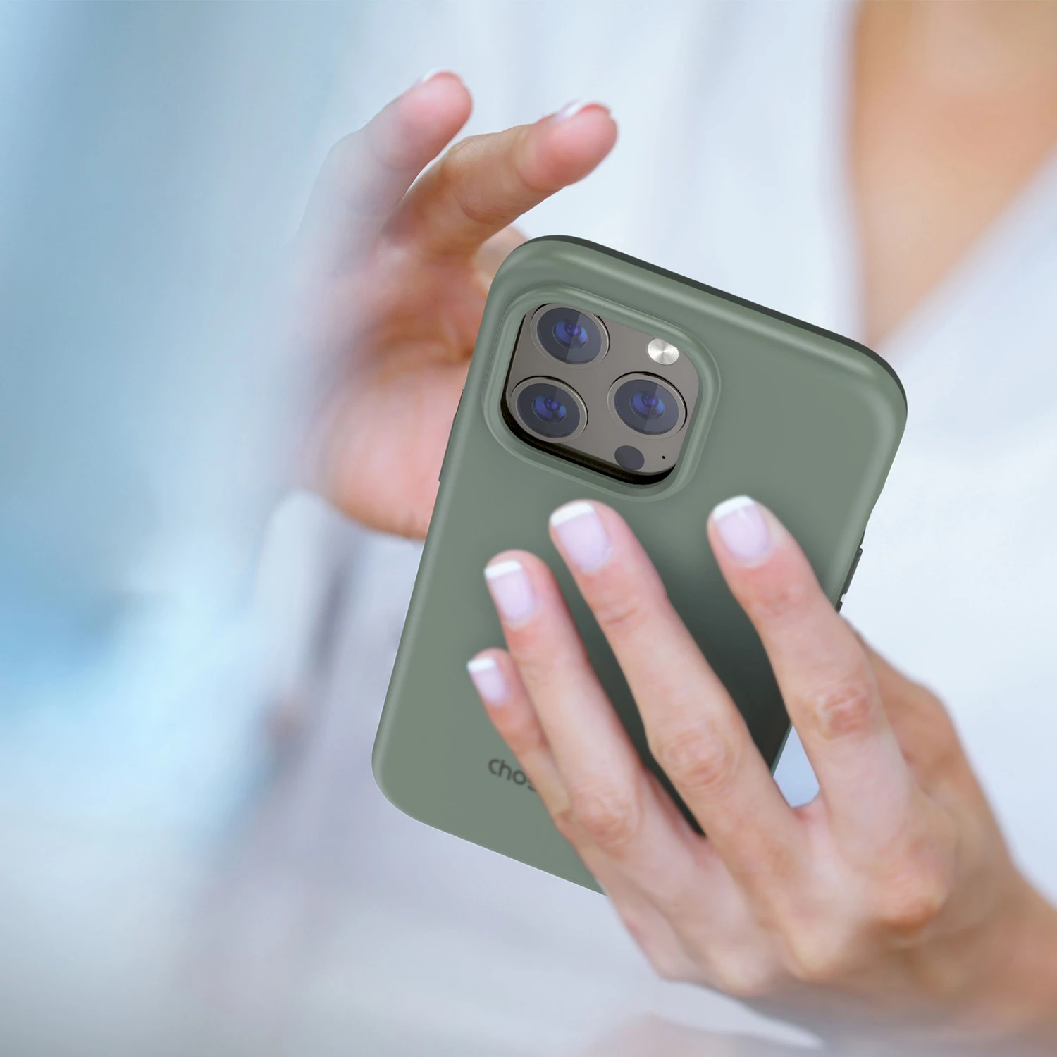 Ovitek Choetech PC0114-MFM-GN za iPhone 13 Pro Max, MagSafe, zelen