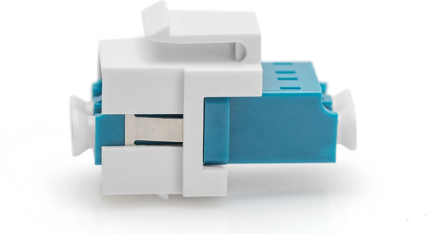 Optični adapter LC/LC, Digitus, Keystone, duplex, plastika, OS2, 22 mm, moder