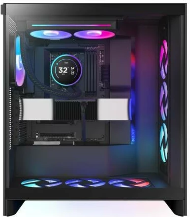 Vodeno hlajenje NZXT Kraken Elite 280 RGB V2 LCD, 2x14cm, IPS zaslon, za CPU, črno