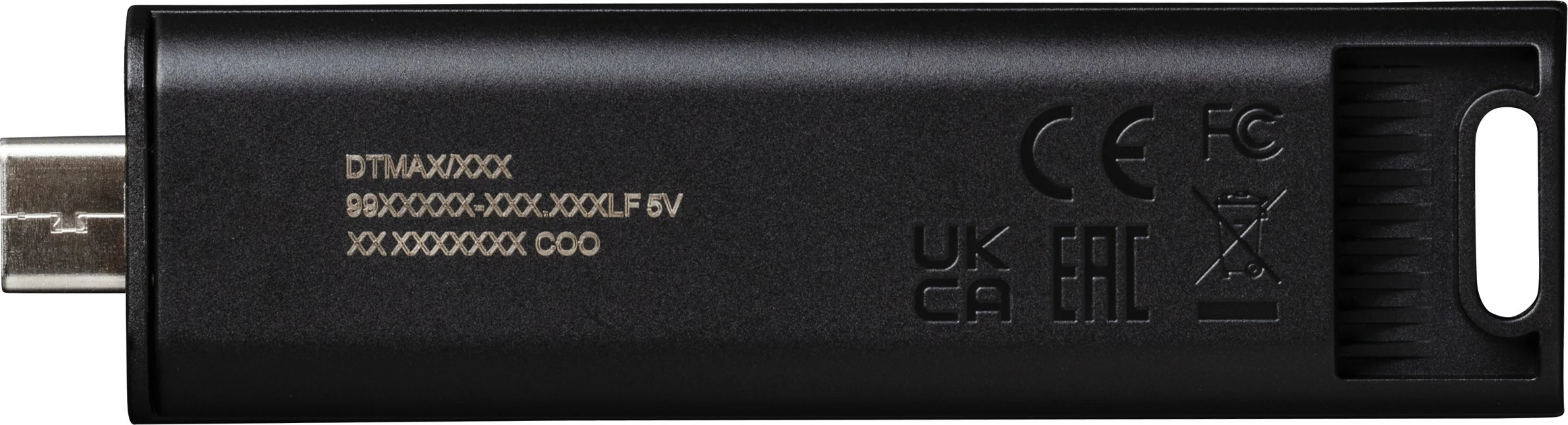 USB ključek za shranjevanje 512GB, Kingston DataTraveler Max, USB Type-C, 1000 MB/s, črn
