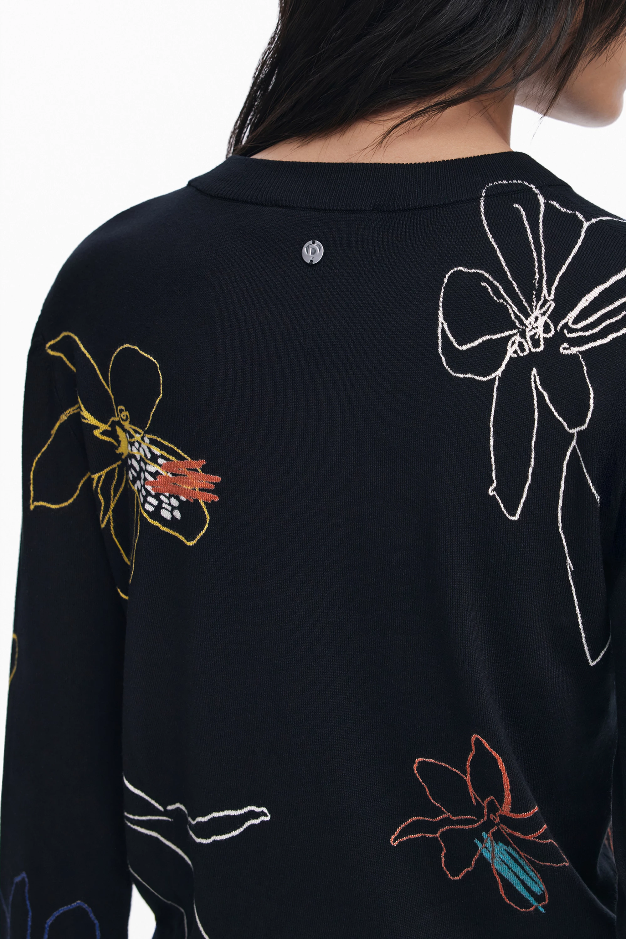 Pletenina za ženske DESIGUAL, črna