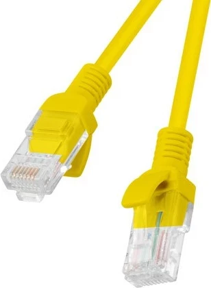 Patchcord Cat5e UTP 2 m, set 10 kosov, rumen - Lanberg