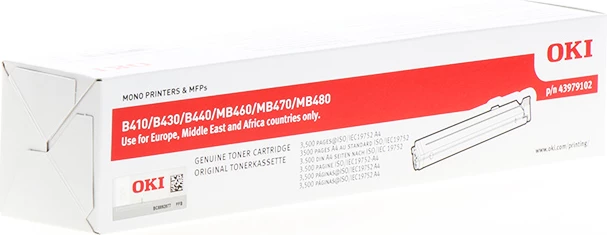 Toner kartuša, 3.500 strani, OKI 43979102, črna