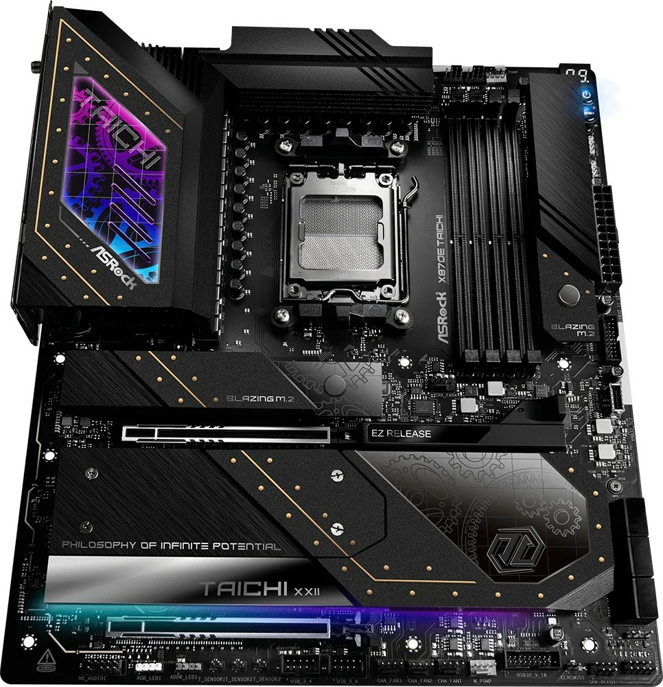 Matična plošča ASRock X870E Taichi, AMD, Socket AM5, DDR5-SDRAM, 256 GB, črna
