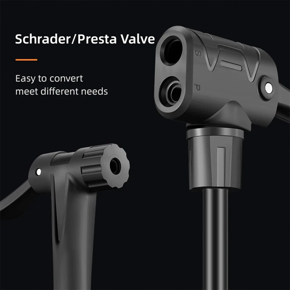 Stojna tlačilka za kolo Rockbros 42510001001, z manometrom, črna