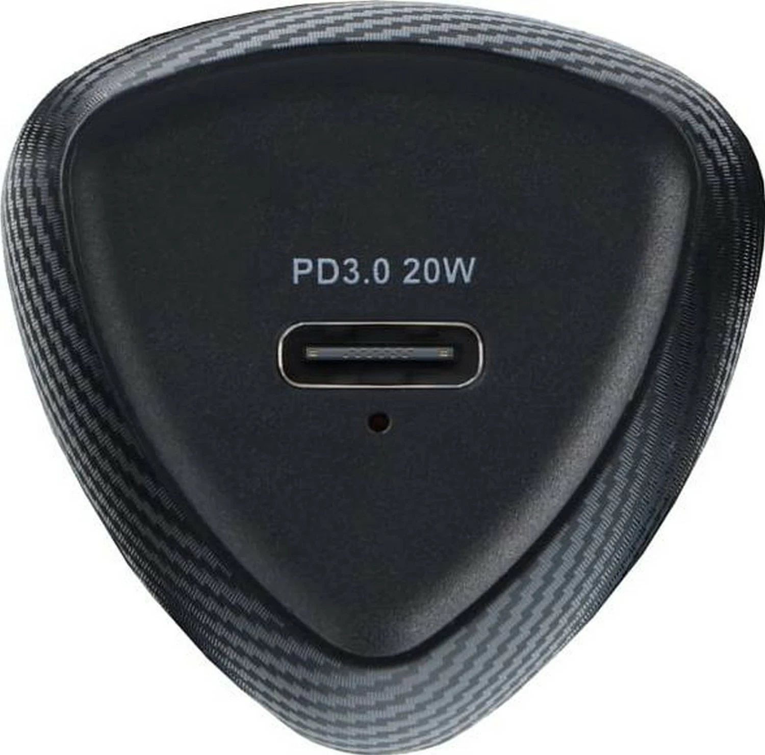 Avtopolnilec USB Type-C, 20W, črn, Forcell F-Energy Carbon CC50-1C