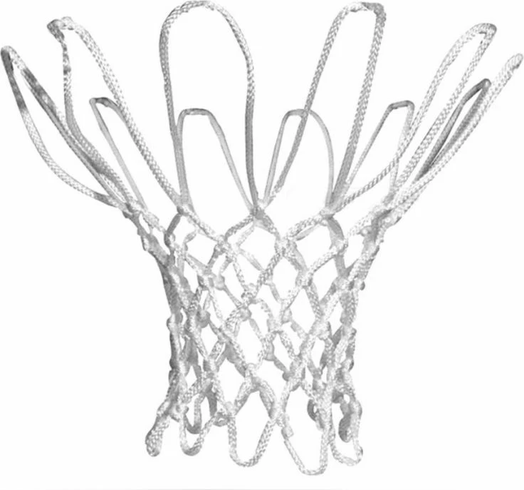 Košarkaška mreža 4 mm, bela Yakimasport