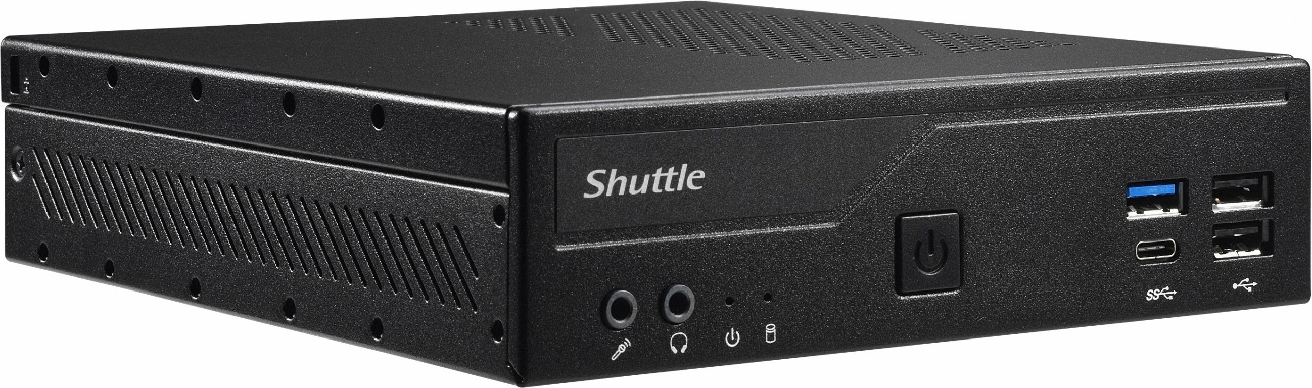 Kompakten Mini PC barebone Shuttle DH610, LGA 1700, 64 GB, črn