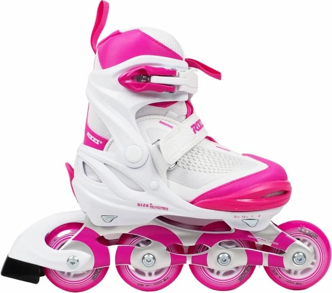 Rollerji za otroke Roces, beli in rožnati