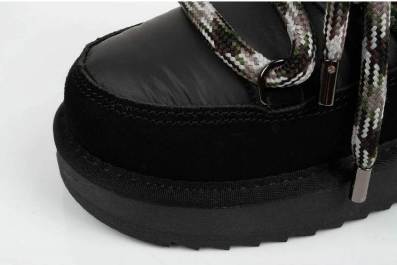 Elegantne ženske čevlje après-ski, D.Franklin, črni