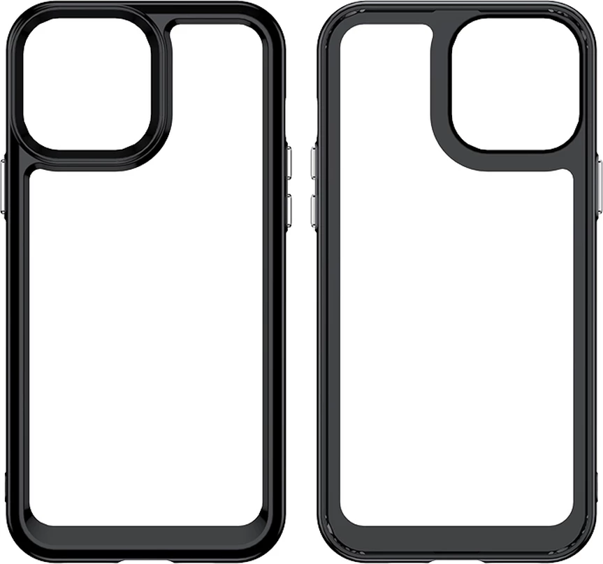 Zaščitna maska Hurtel Outer Space za iPhone 12 Pro Max, trda zadnja stran s tekočinsko okvirjem, modra