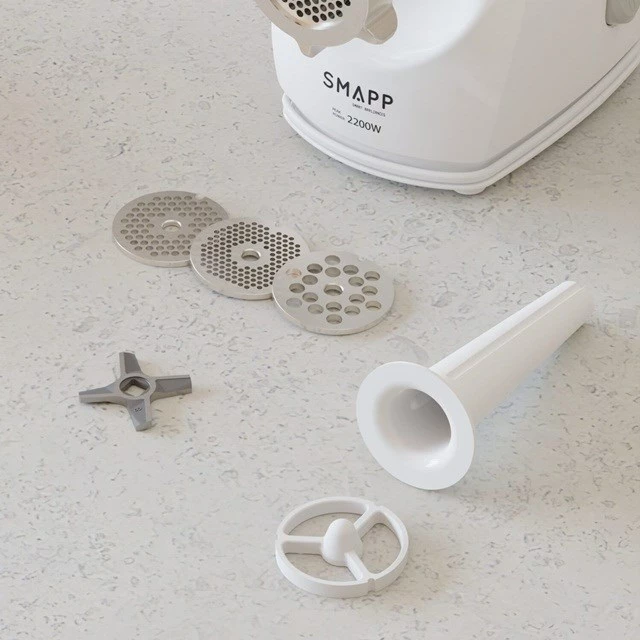 Električni mlinček za meso SMAPP 490.8, 2200 W, bel