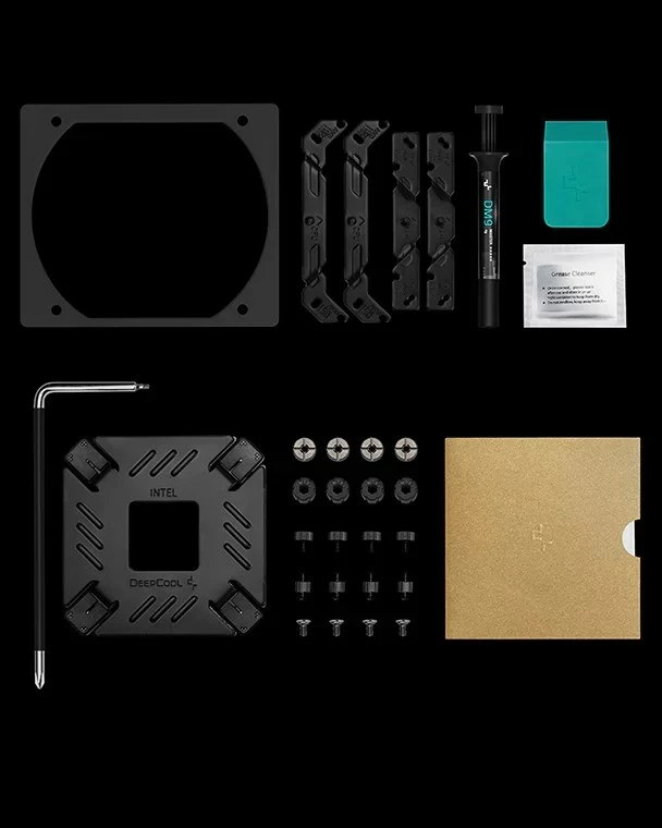 Procesorski hladilnik DeepCool ASSASSIN IV VC VISION, 2 ventilatorja 140 mm, črn