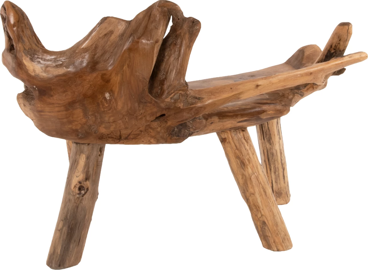 Stol iz tikovega lesa FH9348, naravna barva, 120x88x80 cm