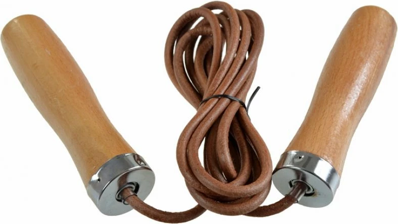 Preskakovalna vrv iz usnja PROFIT DROP DK 1019