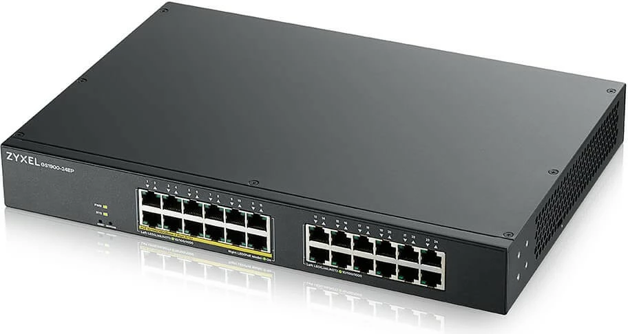 Managed L2 preklopnik Zyxel GS1900-24EP, Gigabit Ethernet, PoE, za vgradnjo v rack