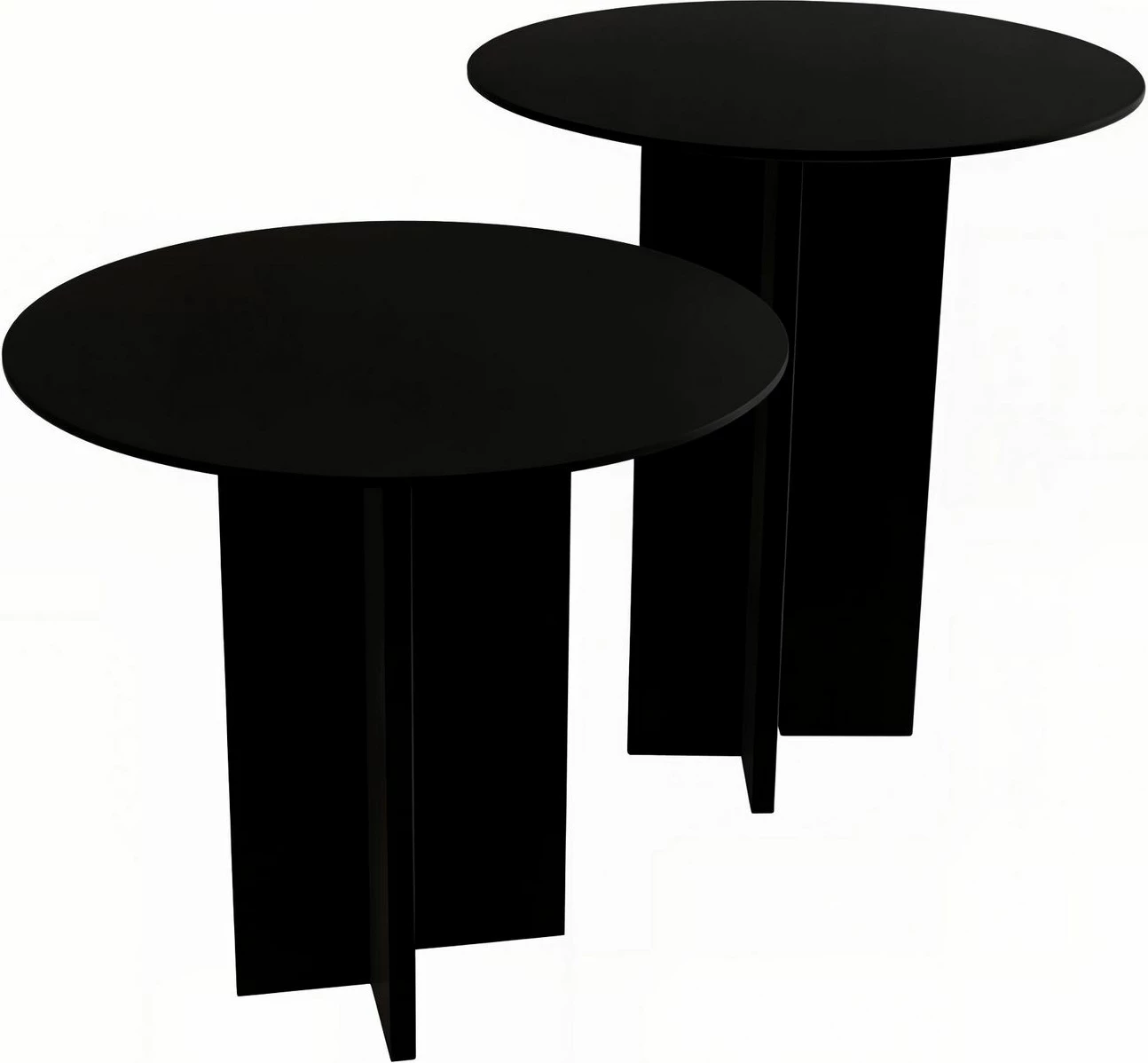 Set miz za mizo za kavo Skye Decor, Leo (55 + 45), črna