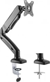 Namizni nosilec za monitor, 27" ART L-15GD, kovina, črn