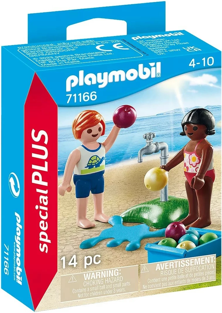 Set figuric z vodnimi baloni, Playmobil Special Plus 71166, 14 kosov