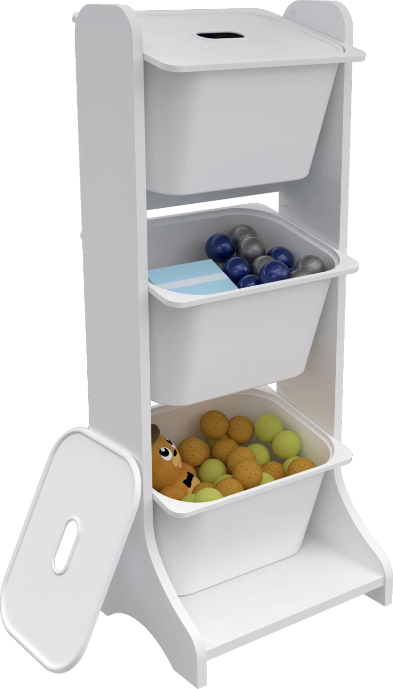 Pohištvo za shranjevanje FRED FH18208.01 belo melamin 44x35x107H cm