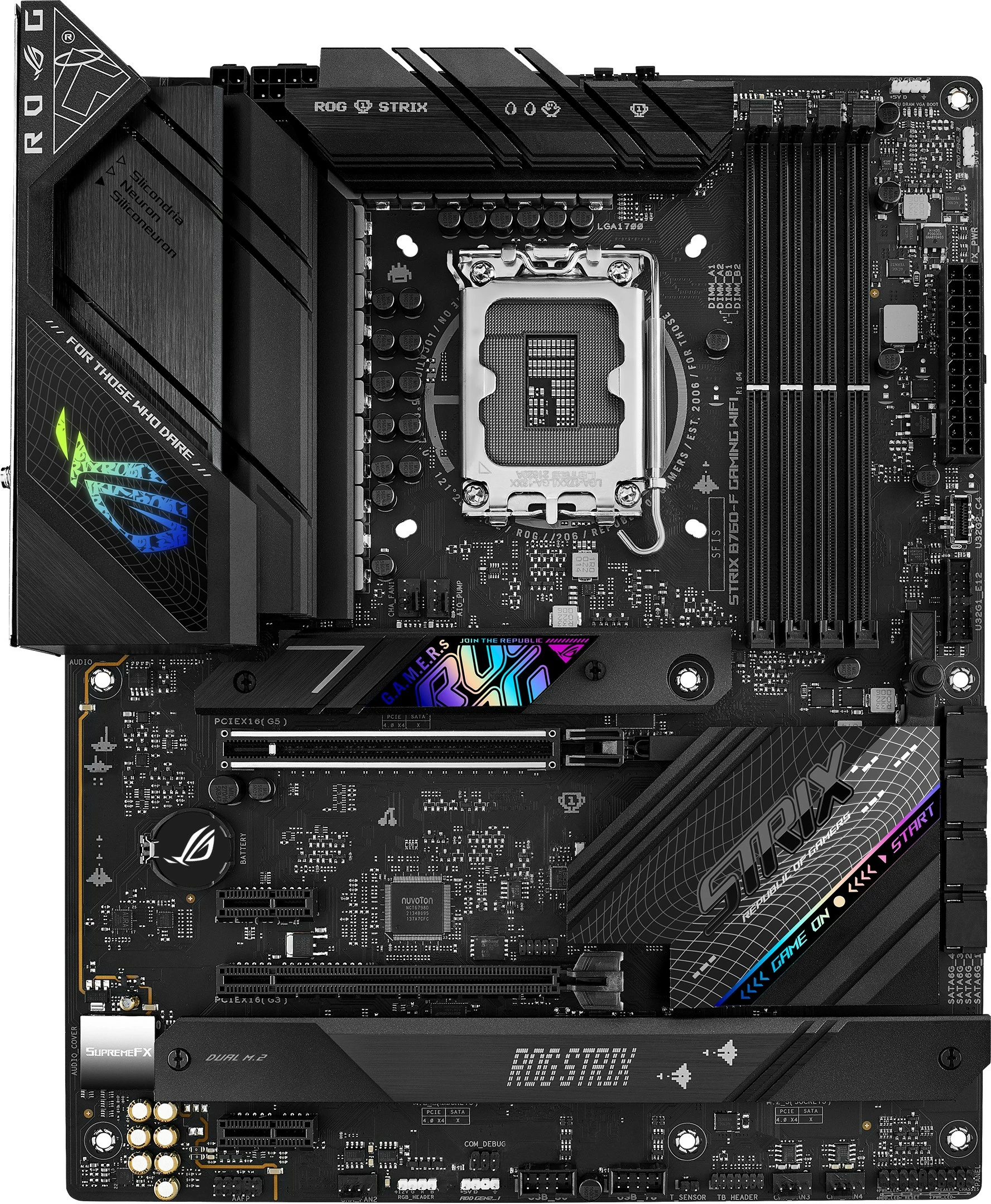 Matična plošča ASUS ROG STRIX B760-F GAMING WIFI, Intel, LGA 1700, DDR5, črna
