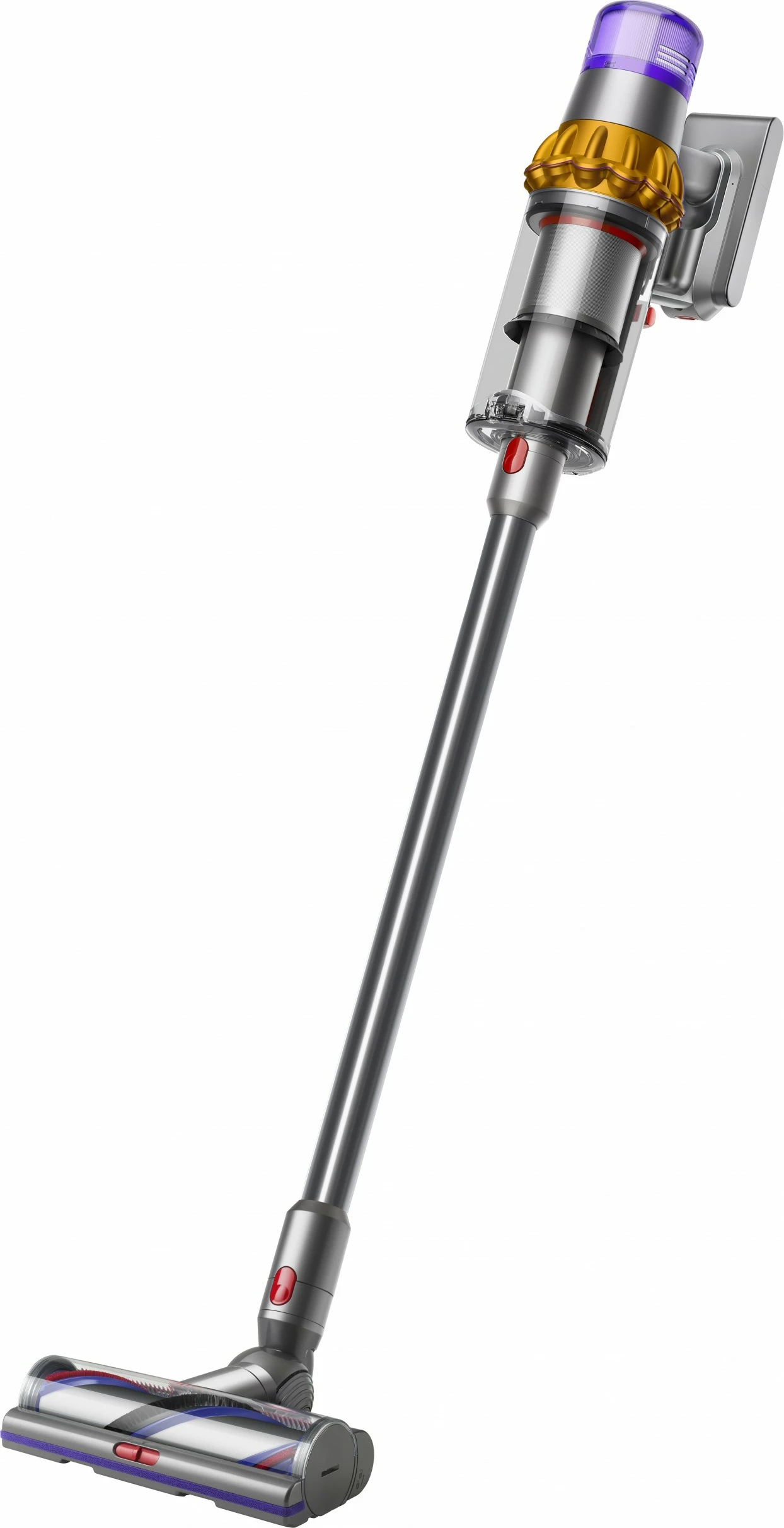 Brezžični sesalnik V15 Detect Absolute, brez vrečke, 0,76 L, baterijski, nikl in rumena - Dyson