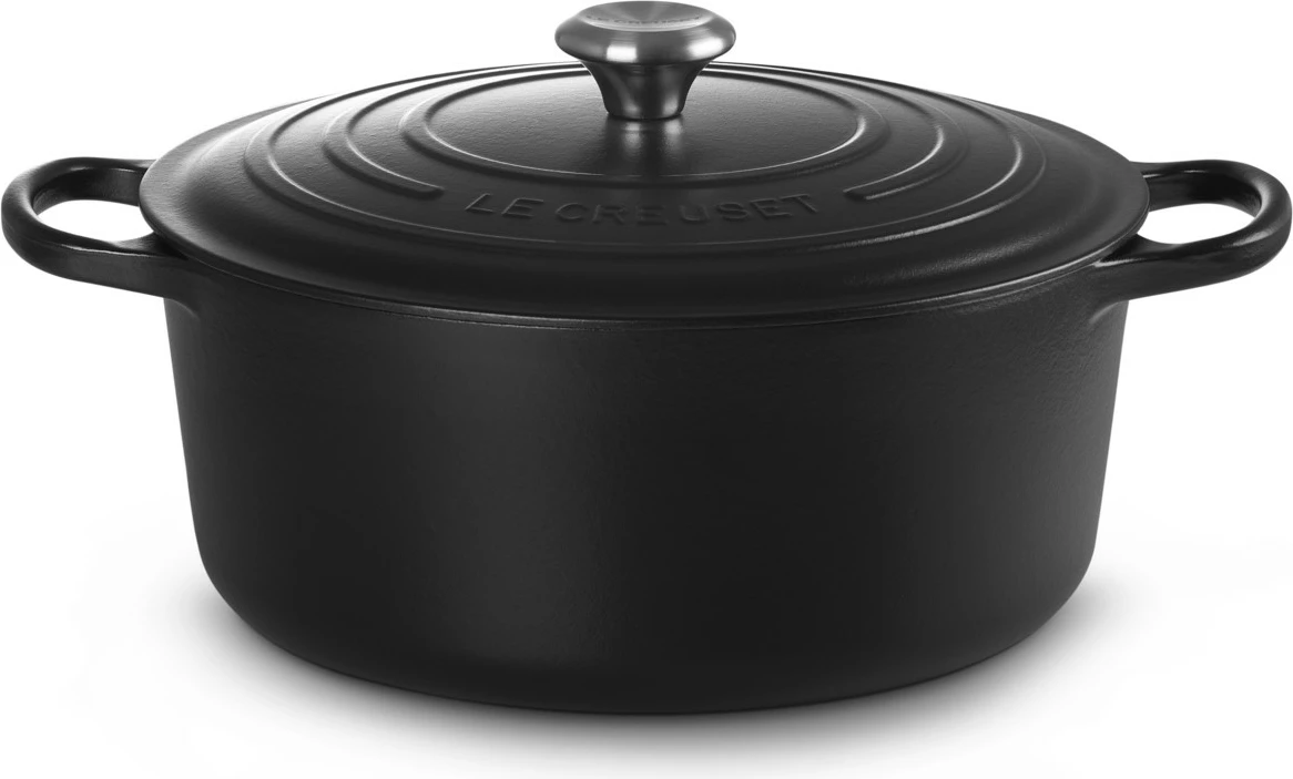 Gospodinjska posoda Le Creuset Signature 8,1 L, 30 cm, lito železo, črna