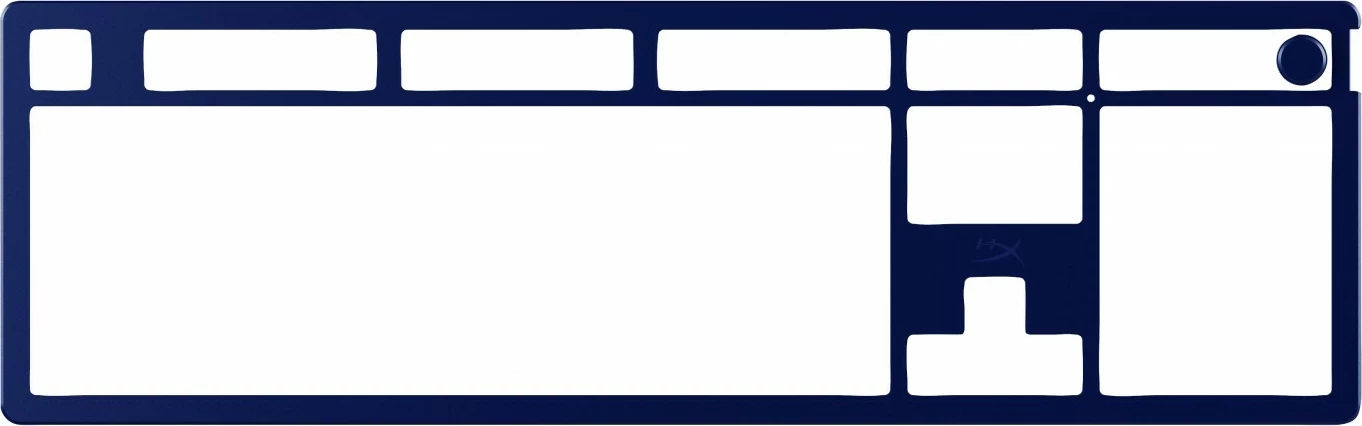 Zgornja plošča HyperX Alloy Rise, aluminij, temno modra (navy blue)