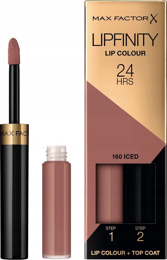 Tekoča šminka Lipfinity Lip Colour za ženske, Max Factor 160 Iced, 4 g