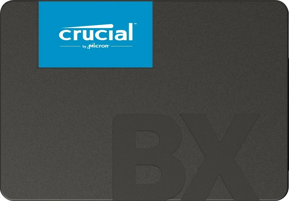 SSD 2TB, 2,5", SATA III, 540/500 MB/s, črni Crucial BX500