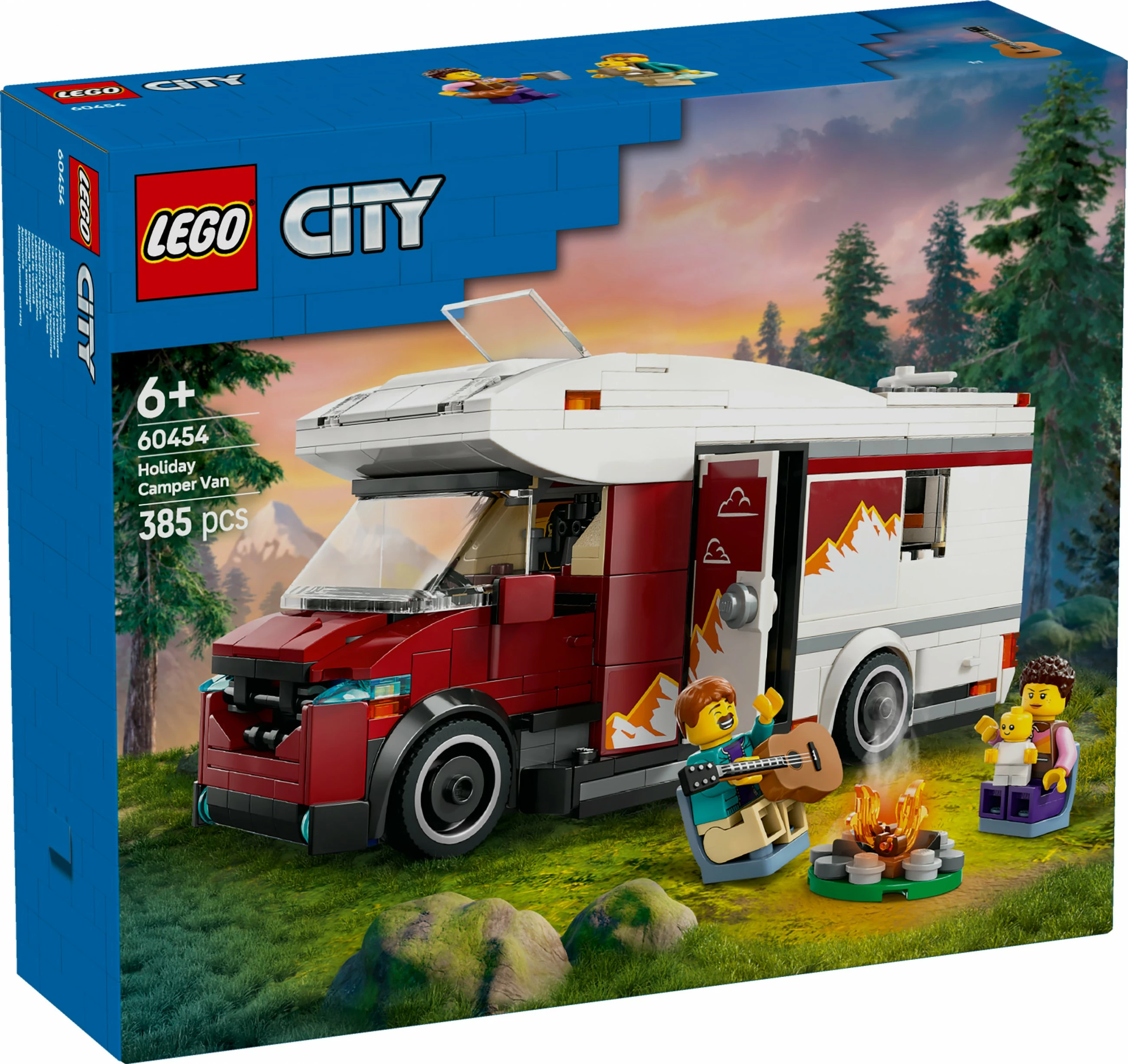 Komplet za kampiranje LEGO City 60454, 385 kosov, večbarven