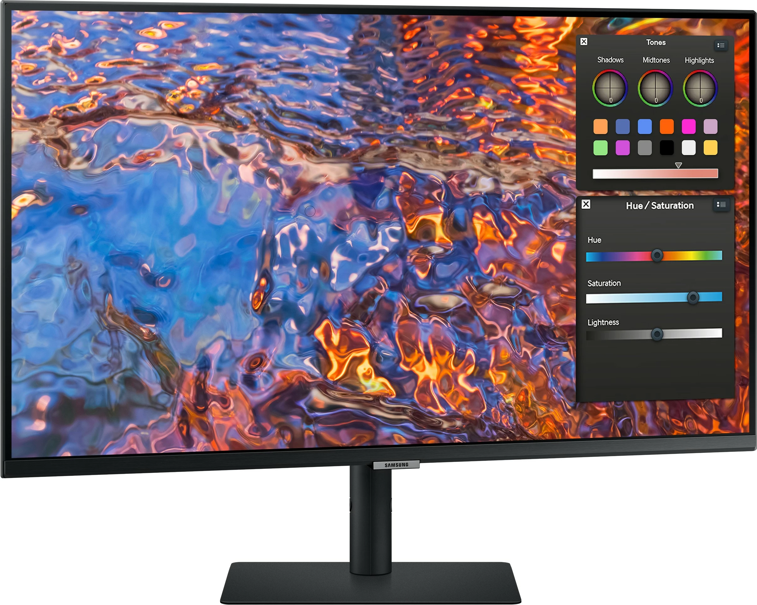 32" 4K Ultra HD LED monitor, Samsung S80PB, črn