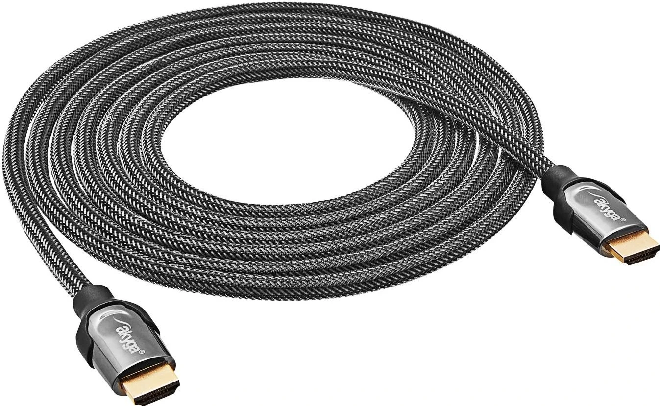 Kabel HDMI Akyga AK-HD-30S, 8K@60Hz 4K@120Hz, HDMI 2.1, 3 m, črn