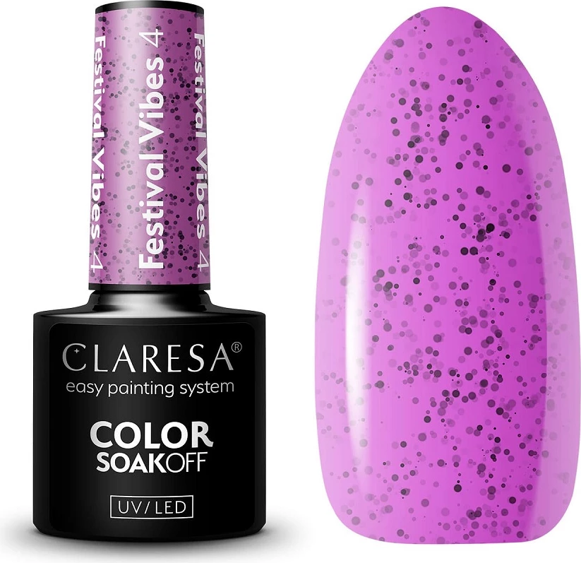 Hibridni lak za nohte za ženske Claresa Festival Vibes, 4,5 g
