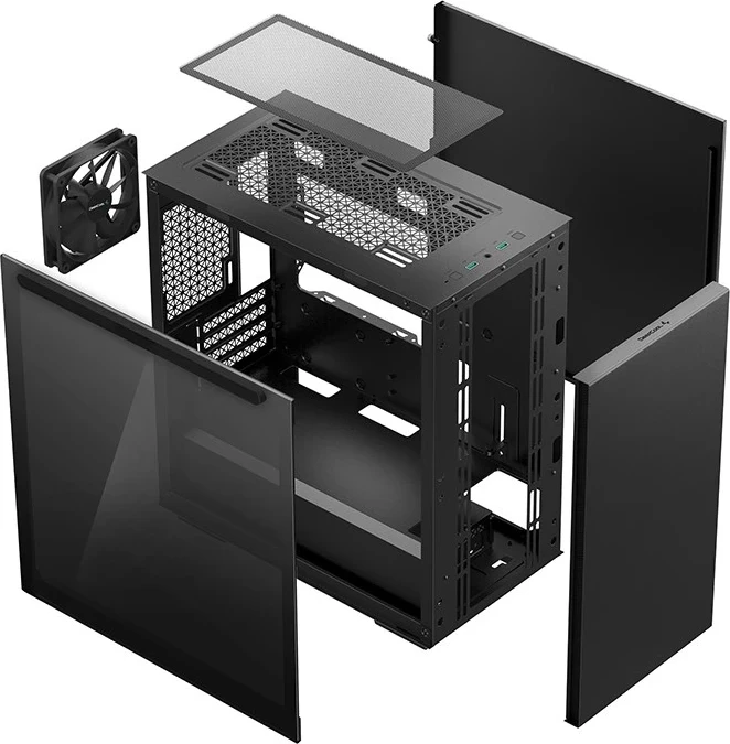 Računalniško ohišje DeepCool MACUBE 110, midi tower, črno