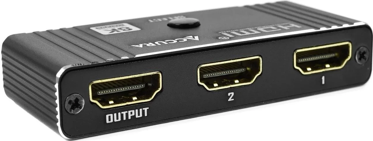HDMI preklopnik Accura, 2 v 1 s daljinskim upravljalnikom