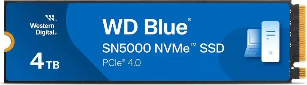 SSD NVMe 4TB M.2 2280 PCIe Gen4 Western Digital WD Blue SN5000