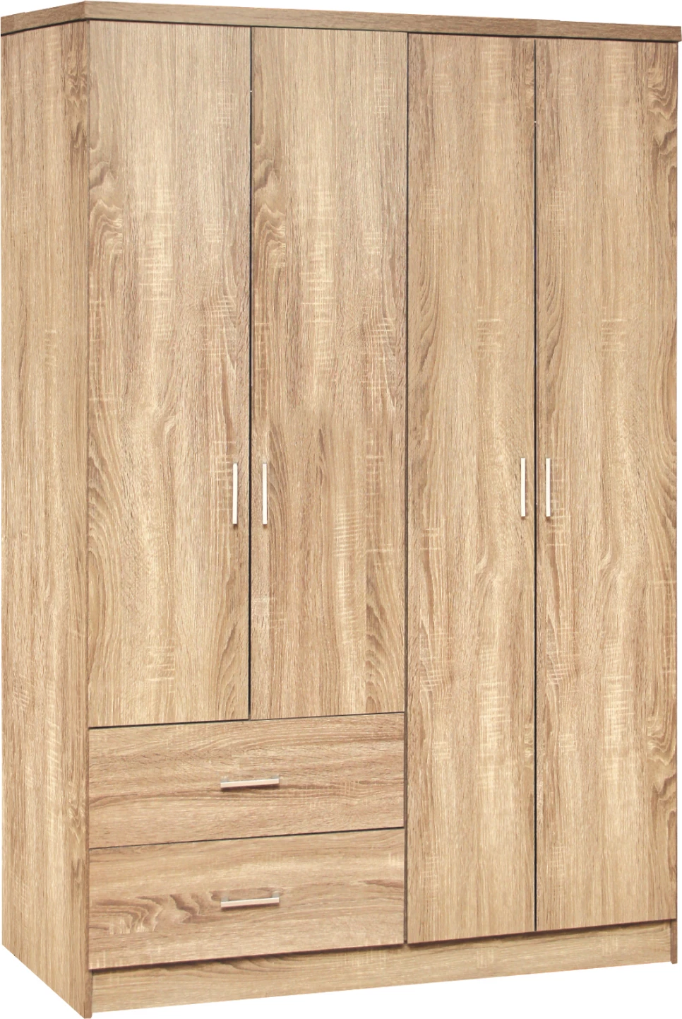 Garderobna omara s 4 vrati in 2 predaloma FH339.02 Sonama 120x42x181