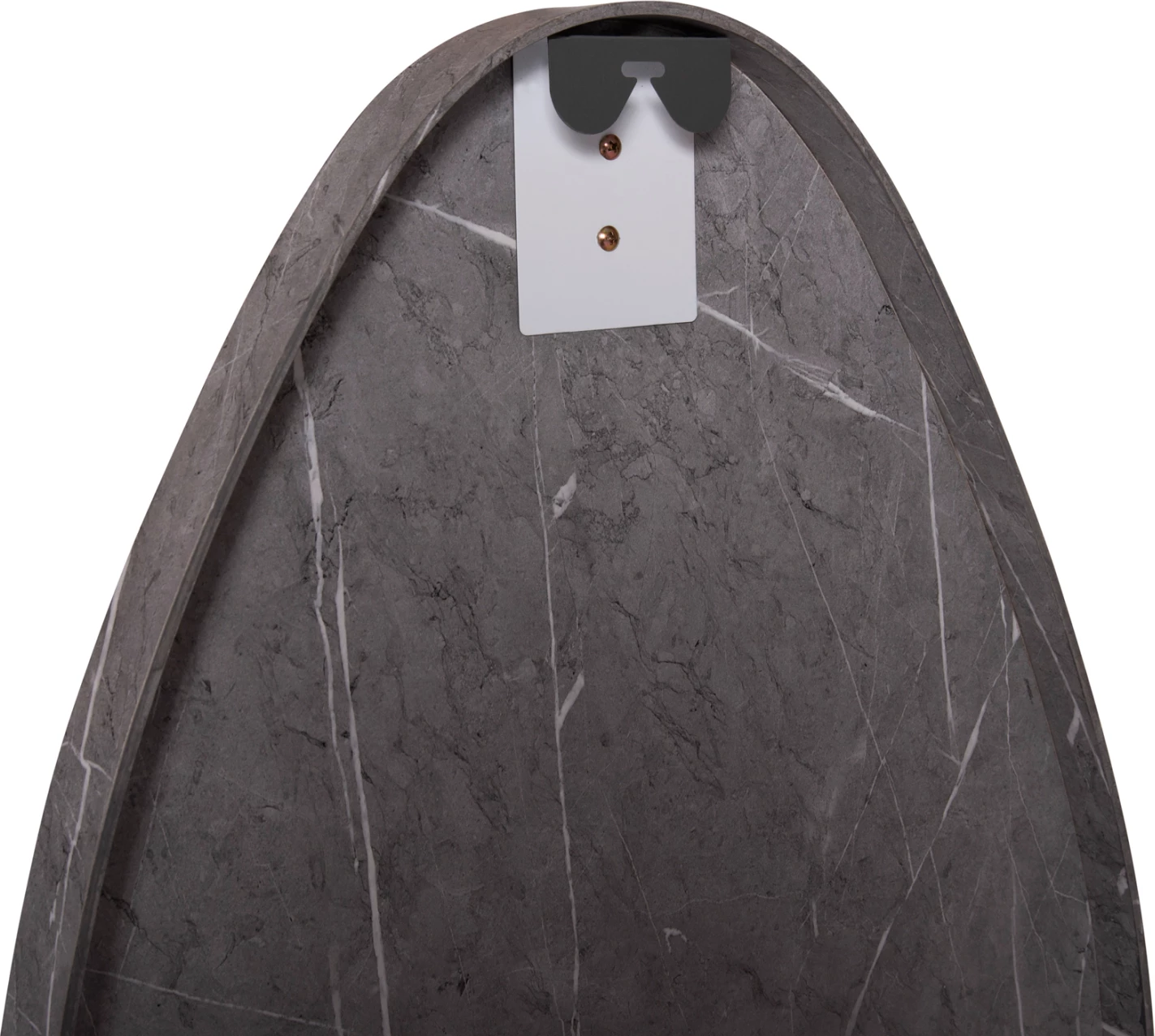 Stensko ogledalo kaplja FH4488.02 MDF okvir v sivi barvi marmorja 50x80H cm