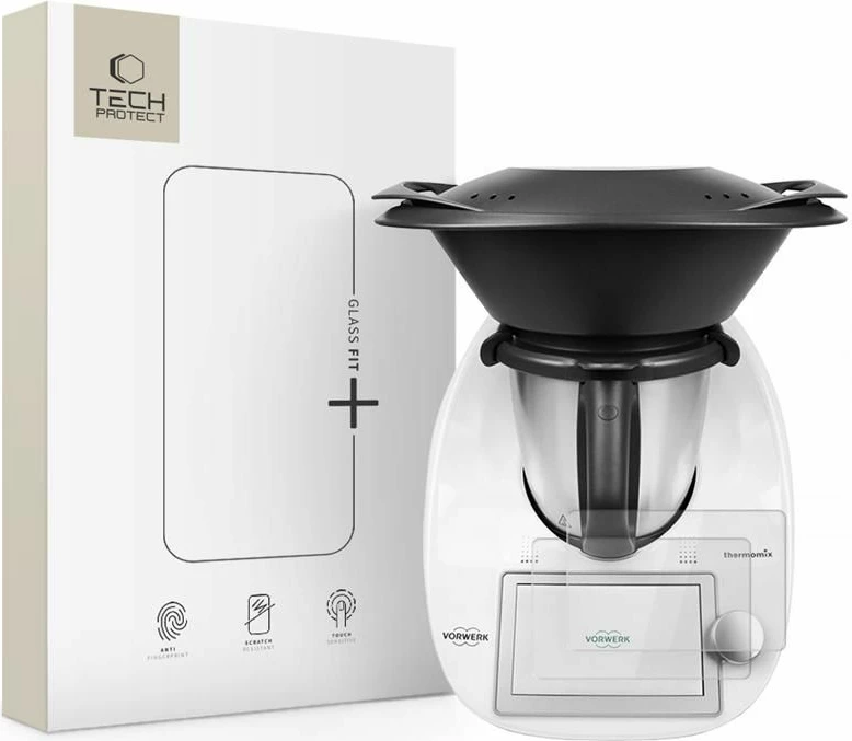 Zaščitno steklo za Thermomix TM6 Glass Fit+ Tech-Protect, 2 kosa, prozorno